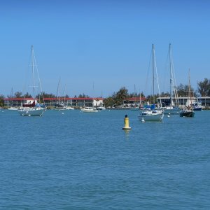 Boot Harbor Marina on Marathon Key.  Really great mooring field. Community building had every amenity. Tomorrow, back to Key West.