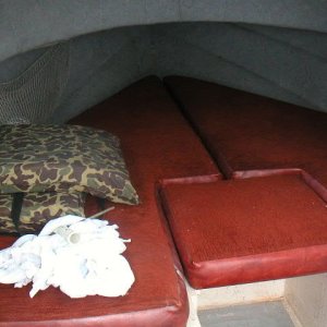 Cushions look like new. Still need to buy the porta-pottie.