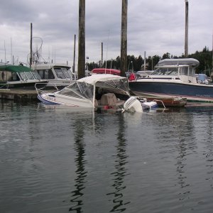 I felt sorry for this guy, he rigged his bilge pump wrong and created a syphon.