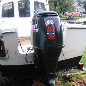 Cant get enough of looking at the engine. Note the boat across the street, about every third house in Juneau has a boat in the drive.