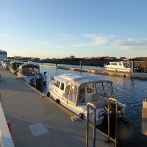 Arriving at marina on a Friday evening after work to get an early start on a nice weekend!