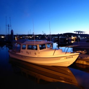 All settled into the slip and heading up town to grab some dinner and provisions for the weekend.