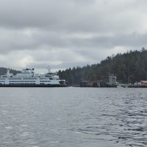 View of Shaw Island ferry landing from Blind Island