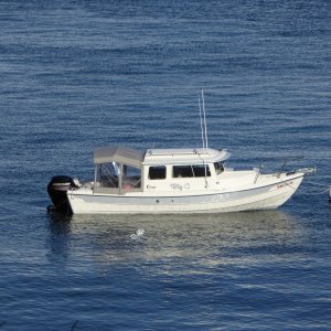 View of the boat from James Island