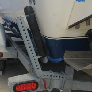 Homemade guide on for boat centering.