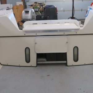 Motorwell mods. New Imtra hatches, 115 V input, fillet table, dual batteries w/electronic dual bank charger, dual 12 V plugs, dual Scotty gunnel mounts, raw water washdown.