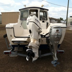 Stearn, motors, swimstep, trimtabs.