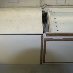 port side of cabin, livewell and seat.  Cushions are included