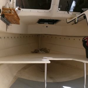 Rubrail repair on C-Buoy (Scott's boat).