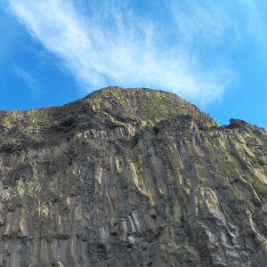 Media 'Some of the cliff faces had interesting orange and green lichens.' in album 'Leaving the Columbia and heading towards Coulee City.'