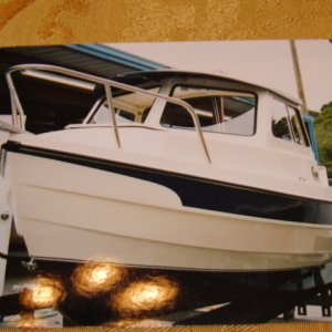 First view of boat as delivered