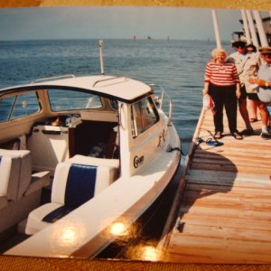 The christening ceremony officiated by
Capt. Wigglesworth. Pictures by Steve