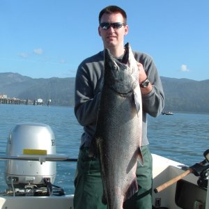 Great October day on Tillamook Bay. 31# Chinook
