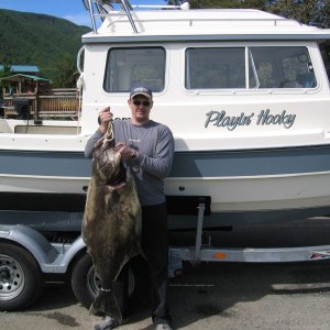 Media 'My bro and his 52\" Halibut.' in album 'fishing 5-20-2006 013'