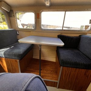 Dinette Table Converts into a Single Bed