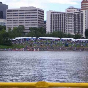 20050612g Rose Festival Portland OR watching dragon boat races