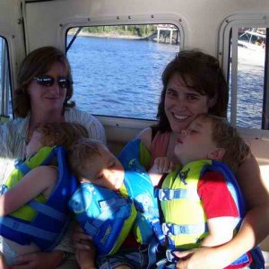 s sister & cousin with worn out kids