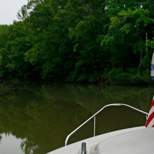 Exploring the Flint River; were the only cruiser