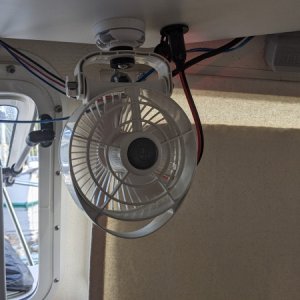 Media 'PXL 20201010 190738688' in album 'Original helm setup.  I don\'t like things blocking my view, but understand the needs for fans etc when it\'s hot'