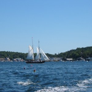 Media 'Double masted schooner' in album 'Maritime museum, Bath on the Kennebec River'