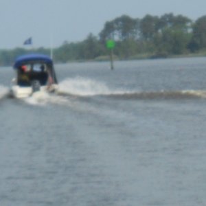 Litl Tug planed out in the Pasquatank River