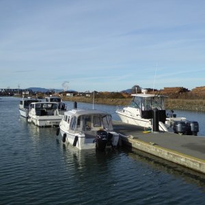 Media 'A few others returning from an opening day of fishing for 2018' in album 'Warming up the boat on a sunny but cold New Years Eve'