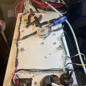 back view of the switch panel
