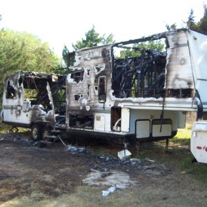 Norcold fridge caught fire