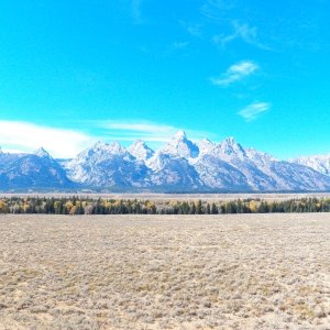 The drive through Jackson Hole.