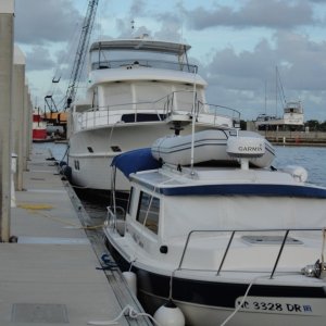 Offering to tow this little Grand Banks