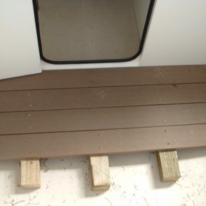 (FreighterGazer) First few rows.  Used composite lumber for decking.
