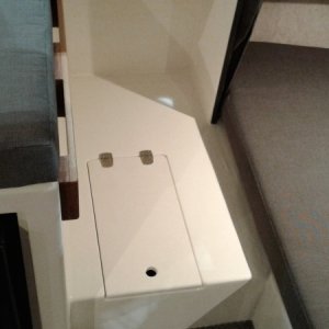 Media 'Navigatore floor access hatch is smaller' in album 'Drain Canal added to keep unwanted water out of storage/fish tank'