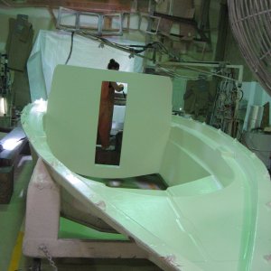 Deck mold after Gelcoat