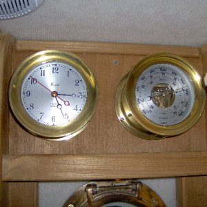 weather station, This whole panel was ready to fall off . The one screw on top was stripped out. Moved it up front