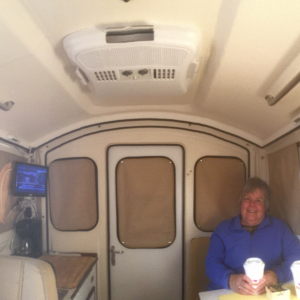 Media 'Uncluttered interior with Dometic A/C distribution panel' in album 'Prep work for bottom paint'