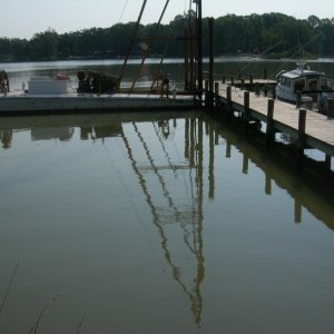 First Day 4 Piles driven August 13