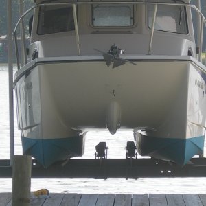 2x12s for cat hull rests, old ones in middle