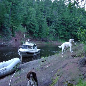 Media 'Caught in high winds we settled into to mouth of Misery River Keweenaw Peninsula, Michigan shore Superior' in album '(Tony) My girls'
