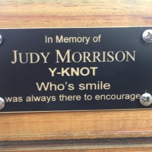 In Memory of Judy Morrison.....On the C-Brat Bench...