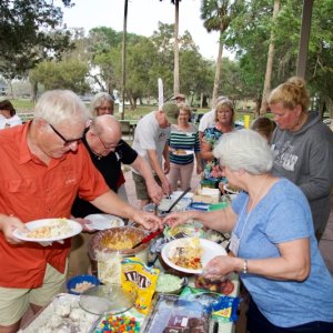 The pot luck part--always lots!