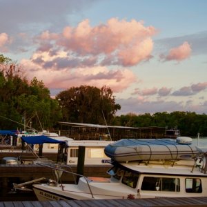 Sunset at Hitchens Island.