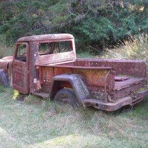 David Conover's abandoned truck from 1946. Conover Cove.
