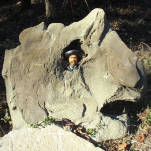 Garden art, Thetis Island.