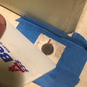 022 used the ninyl lettering knife to smooth over masked area