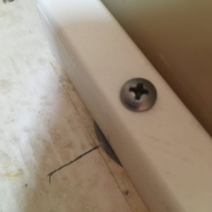 028 got a nice compression of the butyl tape - now I can sleep at night knowing the most vulnerable holes in the core are water proof (like they should have been done at the factory in the first place)