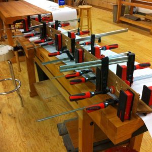 Glue Up of Starboard Book Case for Berth