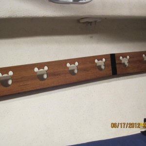 Book Rack In Port Berth - yes, it's a Mickey!