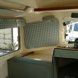 Port Side Curtain Over Dinette