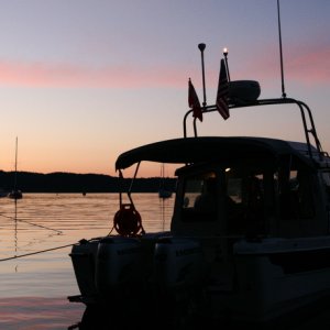 C-CAKES silhouetted at Pirates' Cove