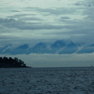 Fog - Looking east from Nanaimo